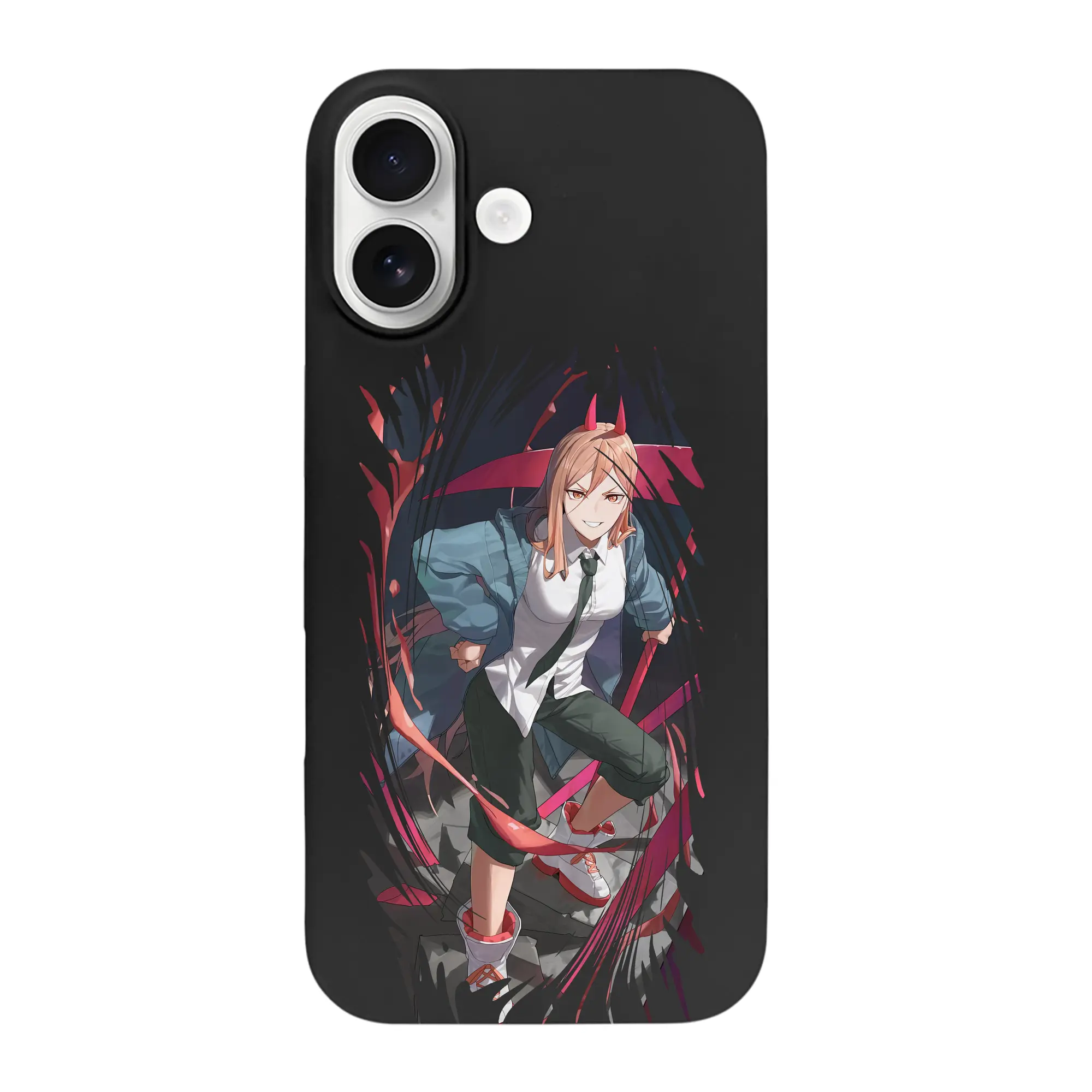 チェンソーマン グッズ,パワー - iPhone 17 シリーズ シリコンケース 薄型 耐衝撃 指紋防止 ソフトタッチカバー 精密フィット 傷防止 保護ケース iPhone 17/17 Air/17 Pro/17 Pro Max 対応